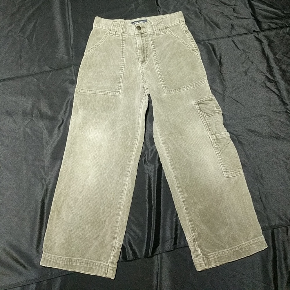 Boys olive green curdoroy pants